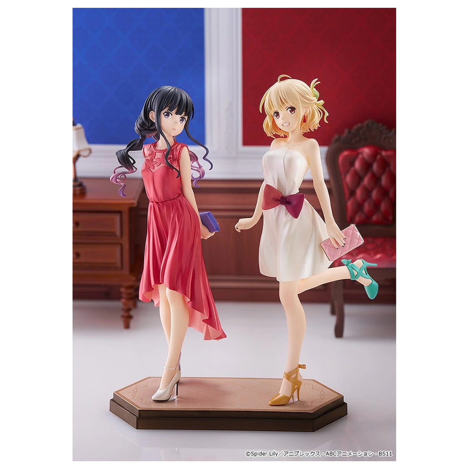 Lycoris Recoil Pop Up Parade PVC Figuren 2er-Pack Chisato Nishikigi & Takina Inoue: After Party! Ver. L Größe Produktfoto