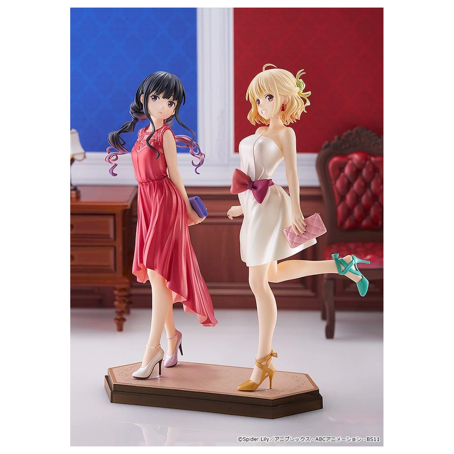 Lycoris Recoil Pop Up Parade PVC Figuren 2er-Pack Chisato Nishikigi & Takina Inoue: After Party! Ver. L Größe Produktfoto