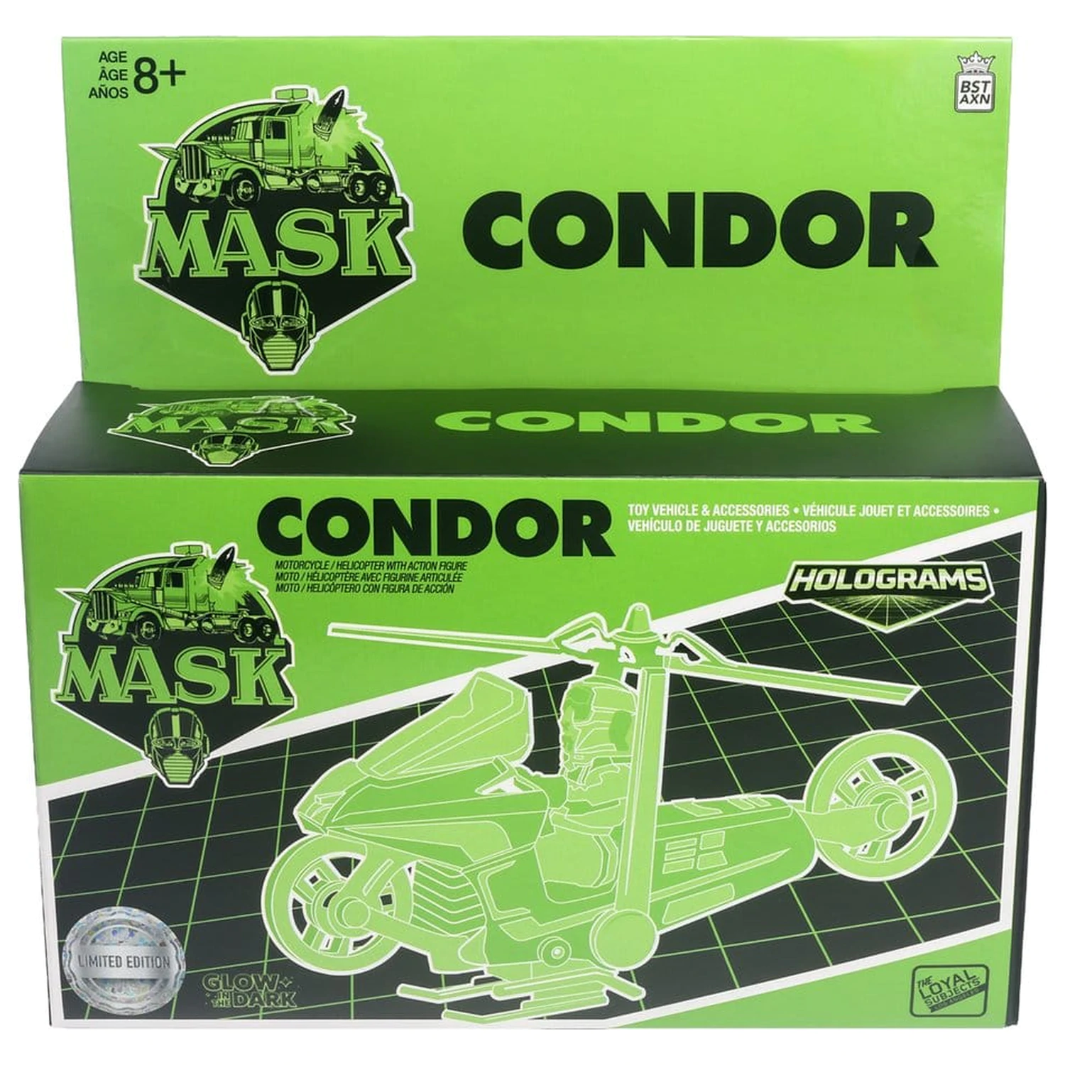 M.A.S.K. Fahrzeug Condor Hologramm Variante (Glow in the Dark) Produktfoto