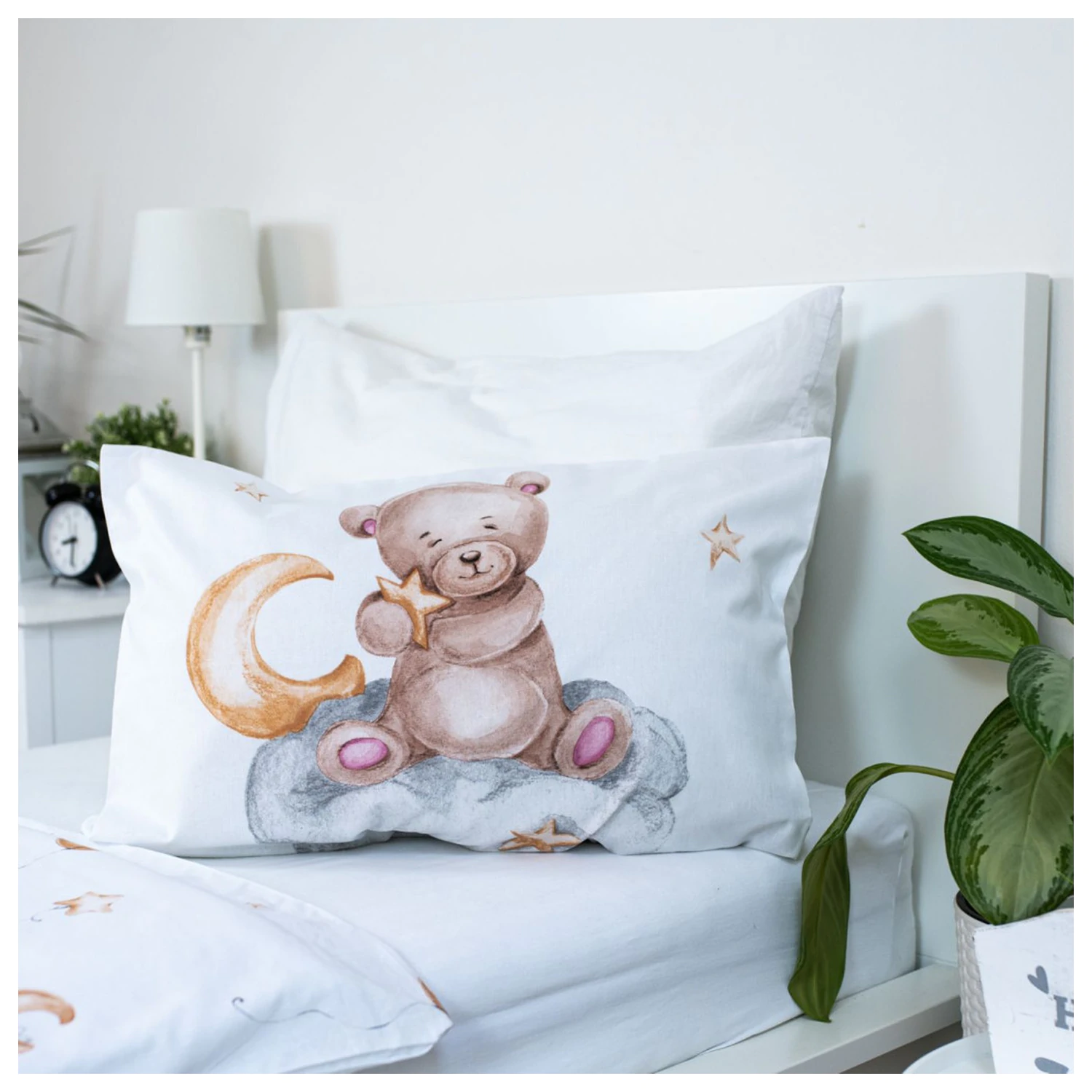 Teddybär Niedliche Kinder-, Vorschul-Bettbezug-Set Produktfoto