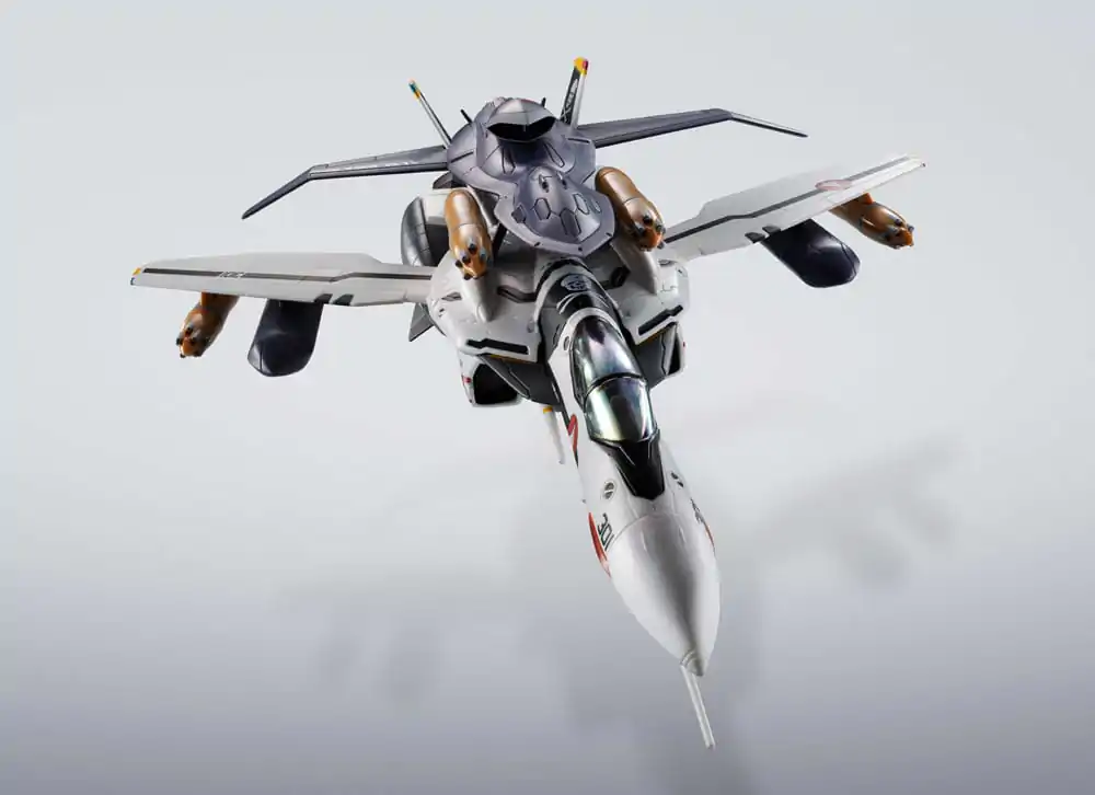 Macross 7 Hi-Metal R Action Figur VF-0S Phoenix (Roy Focker Use) & QF-2200D-B Ghost Set 14 cm Produktfoto