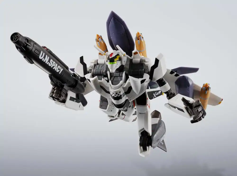 Macross 7 Hi-Metal R Action Figur VF-0S Phoenix (Roy Focker Use) & QF-2200D-B Ghost Set 14 cm Produktfoto