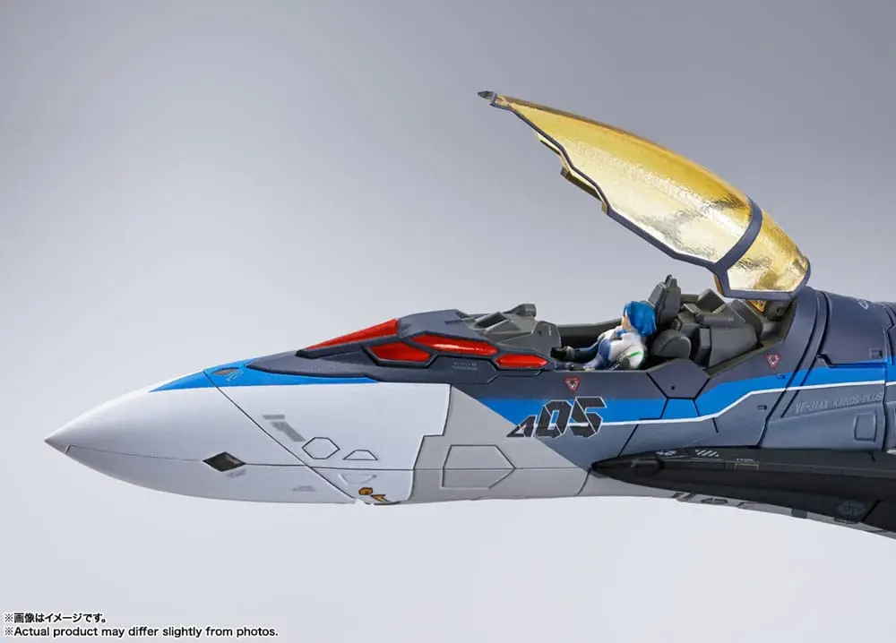 Macross Delta Movie: Absolute Live!!!!!! DX Chogokin Diecast Actionfigur VF-31AX Kairos-Plus (Hayate Immelmann Use) 26 cm Produktfoto