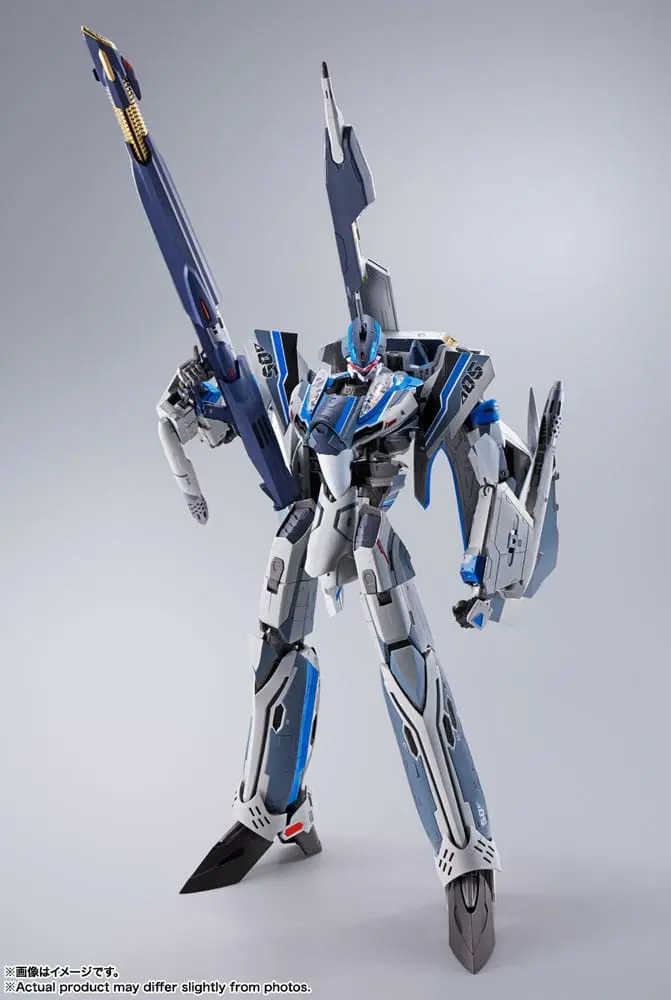 Macross Delta Movie: Absolute Live!!!!!! DX Chogokin Diecast Actionfigur VF-31AX Kairos-Plus (Hayate Immelmann Use) 26 cm Produktfoto
