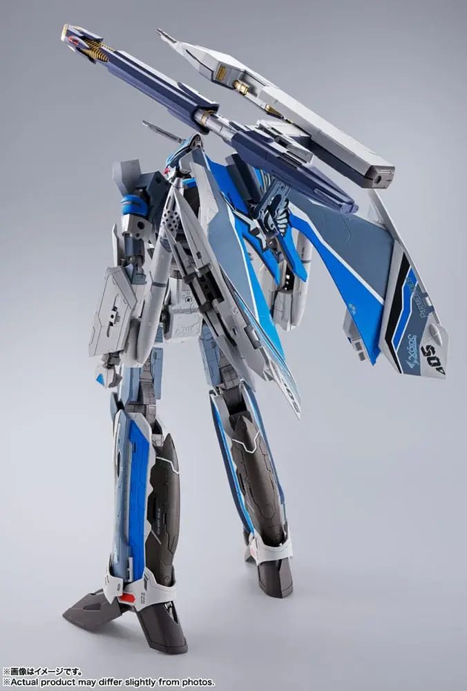 Macross Delta Movie: Absolute Live!!!!!! DX Chogokin Diecast Actionfigur VF-31AX Kairos-Plus (Hayate Immelmann Use) 26 cm Produktfoto