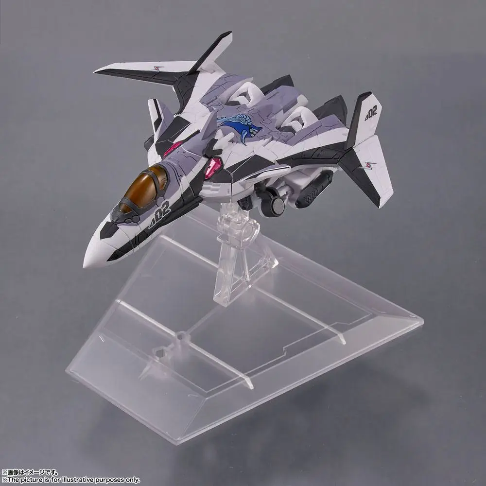 Macross Delta Tiny Session Fahrzeug mit Actionfigur VF-31F Siegfried (Messer Ihlefeld Use) with Kaname Buccaneer 10 cm Produktfoto