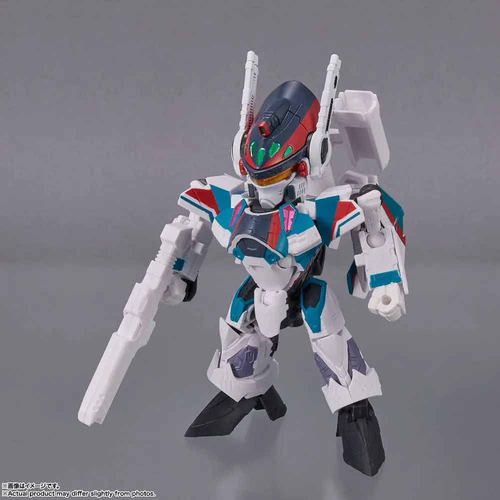 Macross Delta Tiny Session Fahrzeug mit Actionfigur VF-31C Siegfried (Arad Mölders Use) with Mikumo Guynemer 10 cm Produktfoto