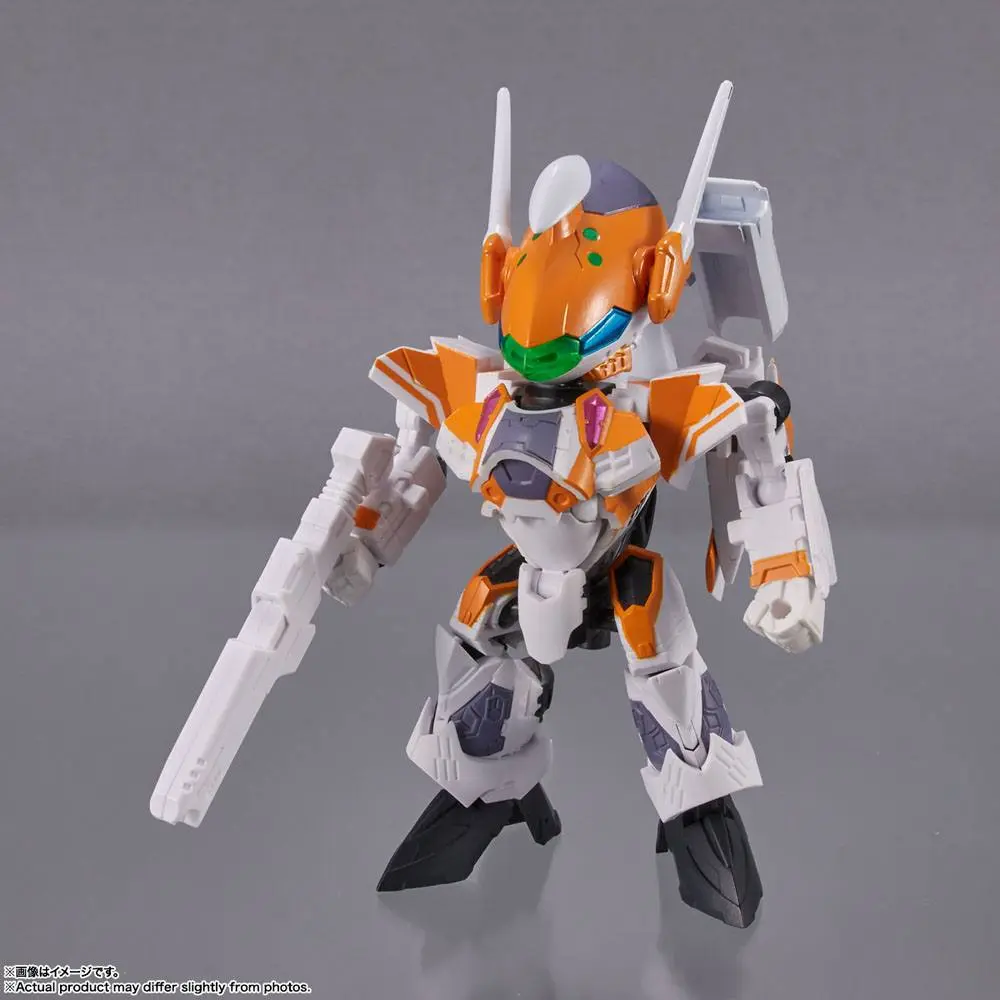 Macross Delta Tiny Session Fahrzeug mit Actionfigur VF-31E Siegfried (Chuck Mustang Use) with Reina Prowler 10 cm Produktfoto
