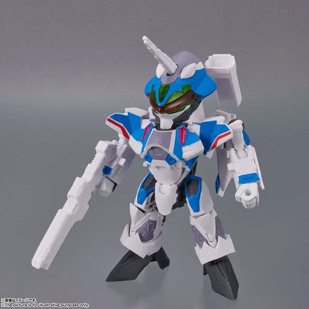 Macross Delta Tiny Session Fahrzeug mit Actionfigur VF-31J Siegfried (Hayate Immelmann Use) with Freyja Wion 10 cm Produktfoto