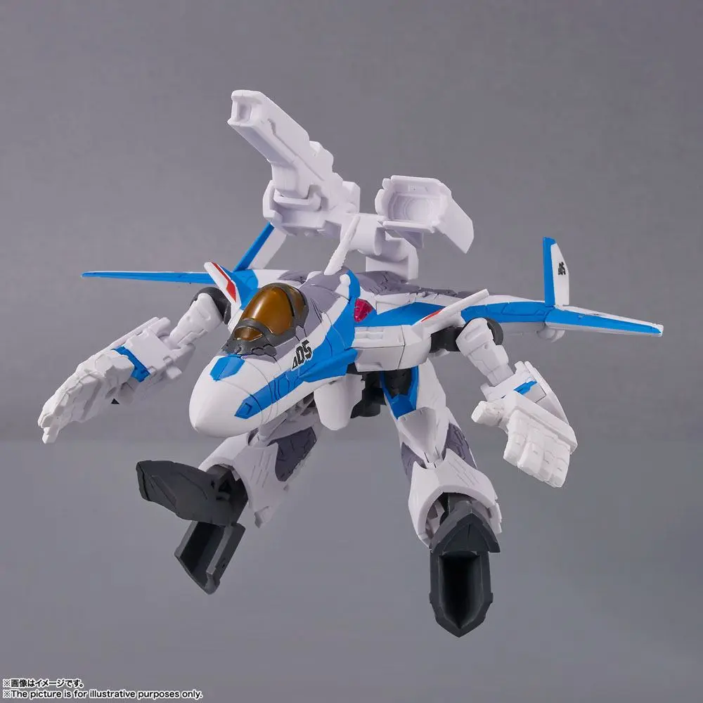 Macross Delta Tiny Session Fahrzeug mit Actionfigur VF-31J Siegfried (Hayate Immelmann Use) with Freyja Wion 10 cm Produktfoto