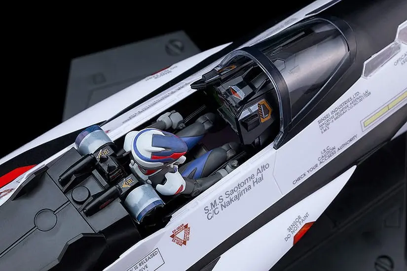 Macross Frontier Plastikmodellbausatz 1/20 PLAMAX MF-69 Minimum Factory Alto Saotome With VF-25F Decal set 9 cm Produktfoto