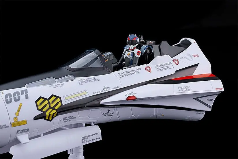 Macross Frontier Plastikmodellbausatz 1/20 PLAMAX MF-69 Minimum Factory Alto Saotome With VF-25F Decal set 9 cm Produktfoto