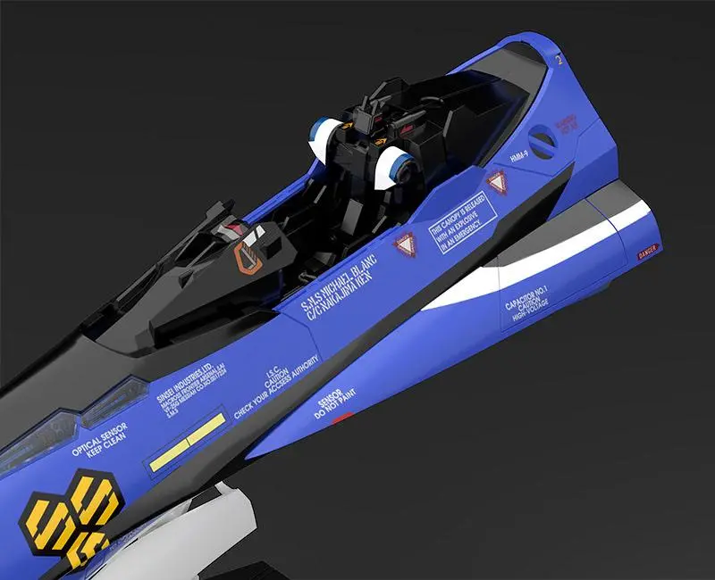 Macross Frontier Plastic Model Kit PLAMAX MF-61: minimum factory Fighter Nose Collection VF-25G (Michael Blanc's Fighter) 34 cm Produktfoto