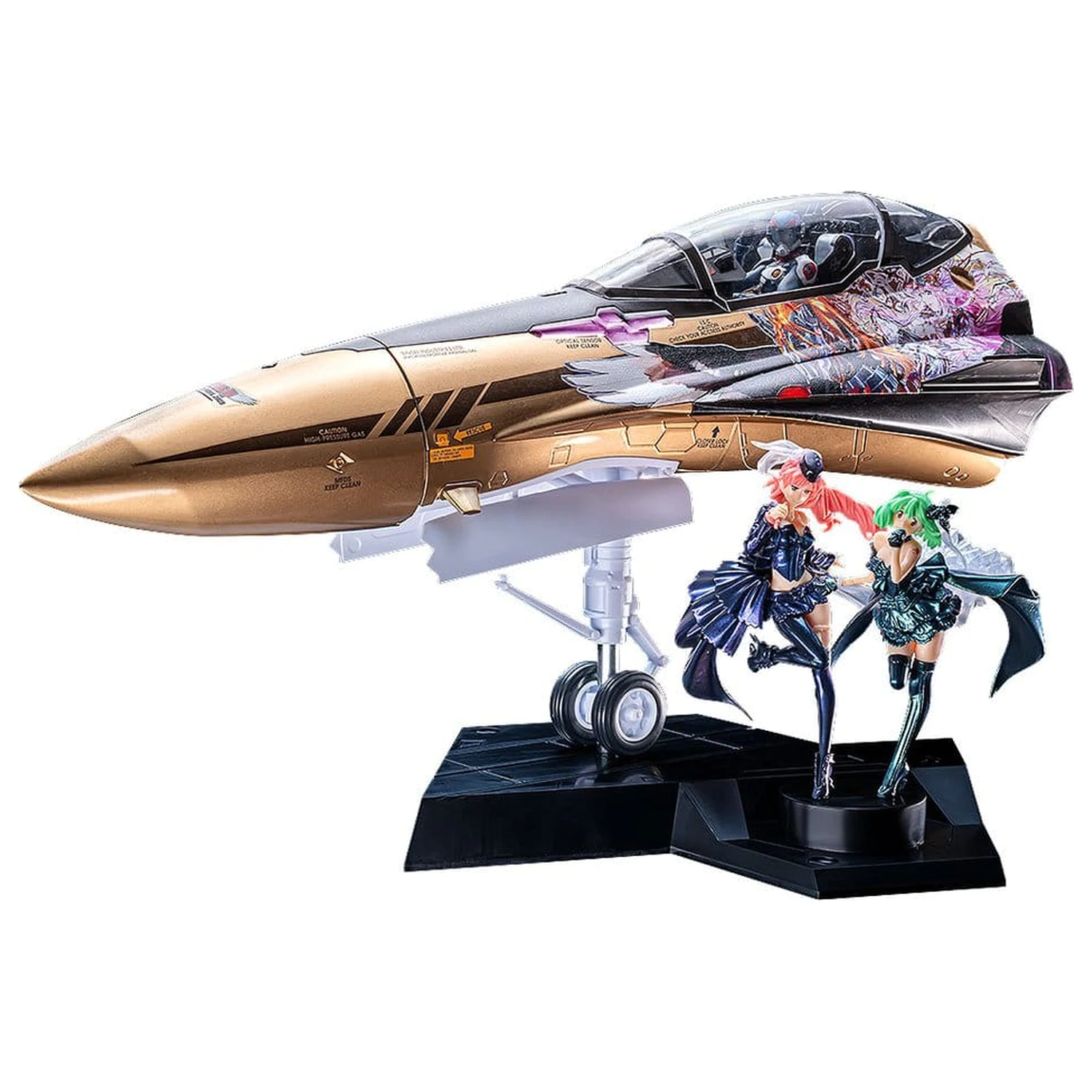 Macross Frontier Plastikmodellbausatz PLAMAX MF-98: minimum factory Fighter Nose Collection YF-29 GALAXY SET 90 cm Produktfoto
