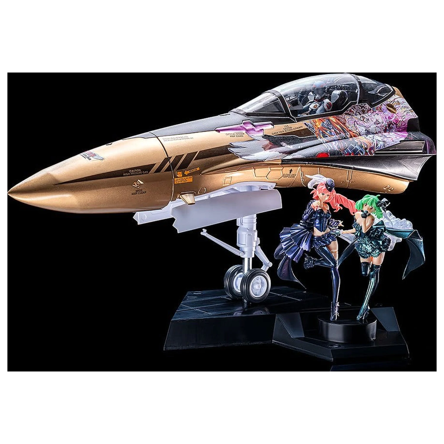 Macross Frontier Plastikmodellbausatz PLAMAX MF-98: minimum factory Fighter Nose Collection YF-29 GALAXY SET 90 cm Produktfoto