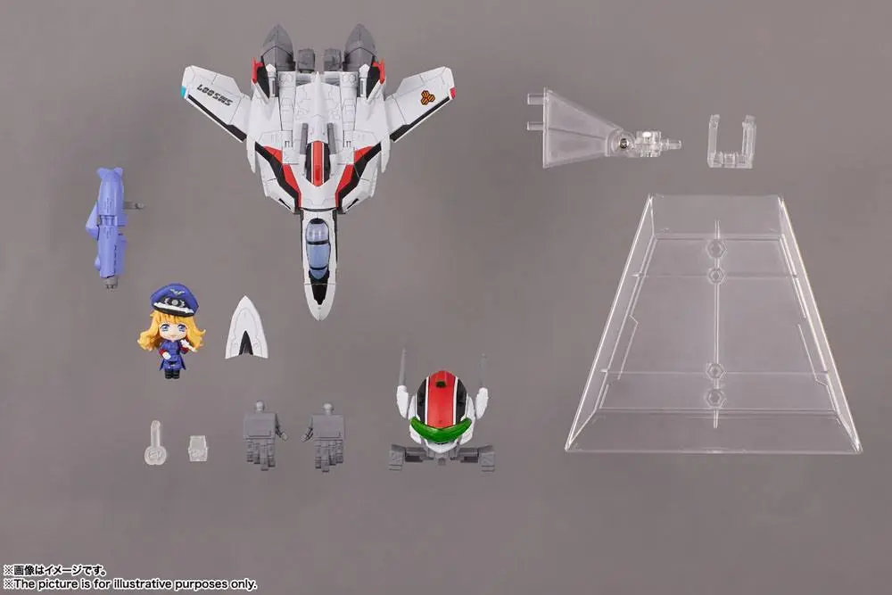 Macross Frontier TINY SESSION VF-25F MESSIAH VALKYRIE (ALTO USE) with SHERYL 10 cm Produktfoto