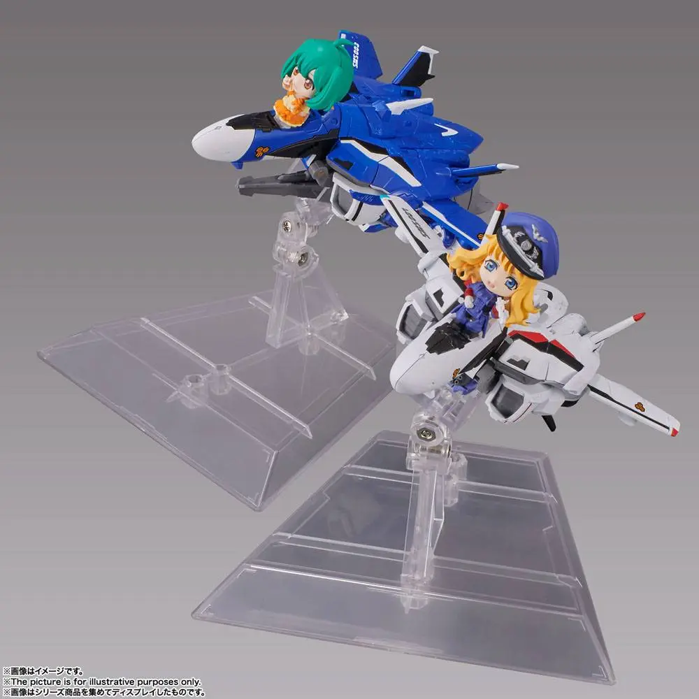 Macross Frontier TINY SESSION VF-25G MESSIAH VALKYRIE (MICHAEL USE) with RANKA 10 cm Produktfoto