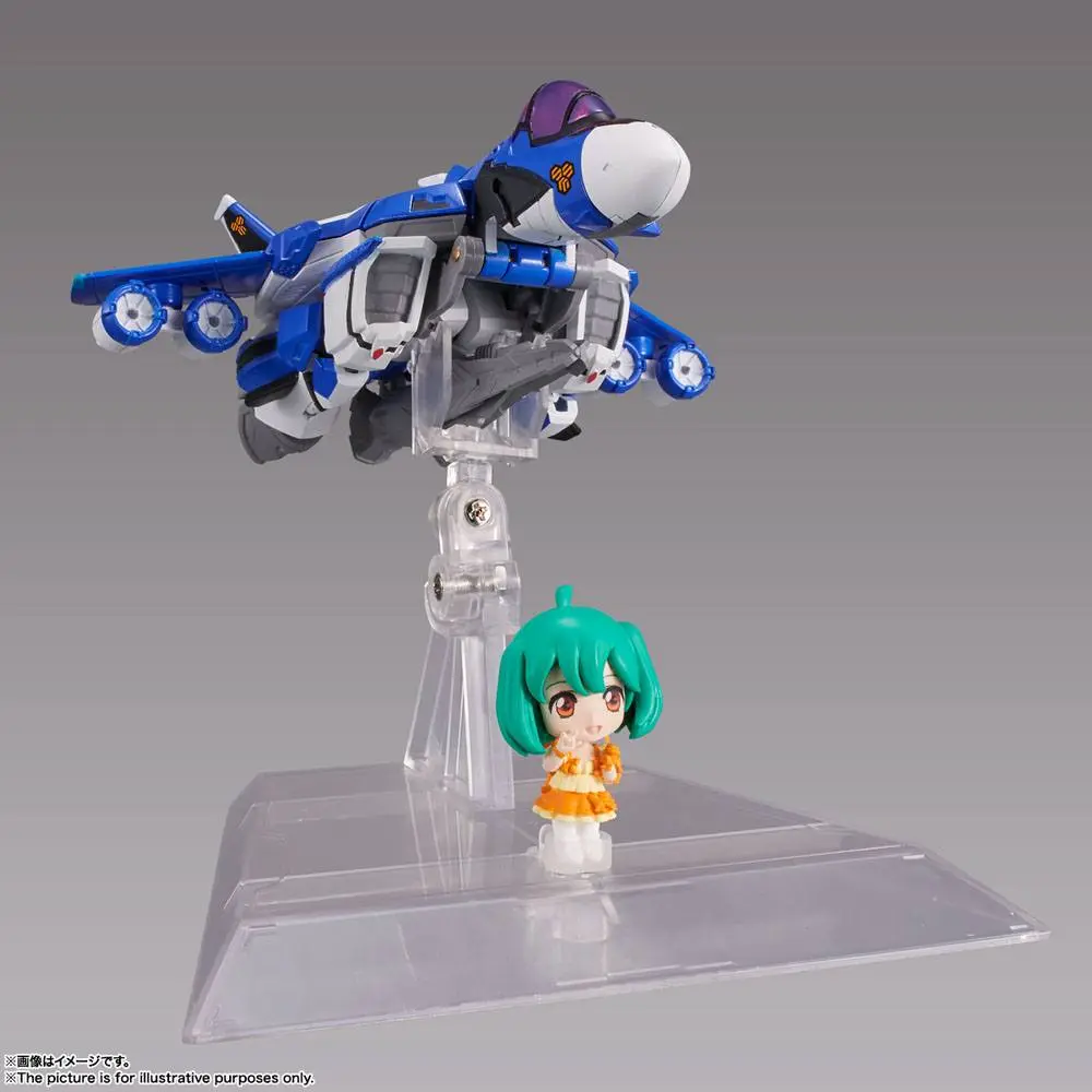 Macross Frontier TINY SESSION VF-25G MESSIAH VALKYRIE (MICHAEL USE) with RANKA 10 cm Produktfoto