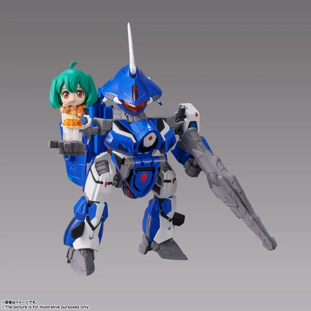 Macross Frontier TINY SESSION VF-25G MESSIAH VALKYRIE (MICHAEL USE) with RANKA 10 cm Produktfoto