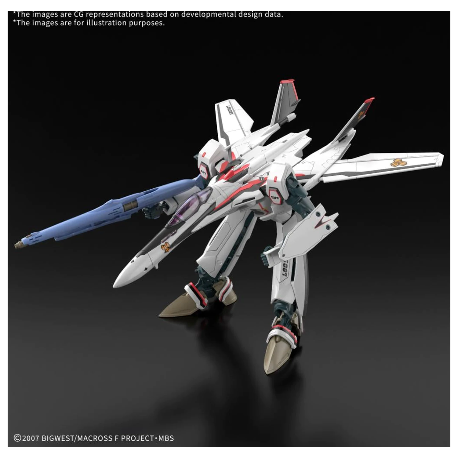 Macross HG 1/100 VF-25F Messiah Valkyrie Alto Custom Modellbausatz Produktfoto