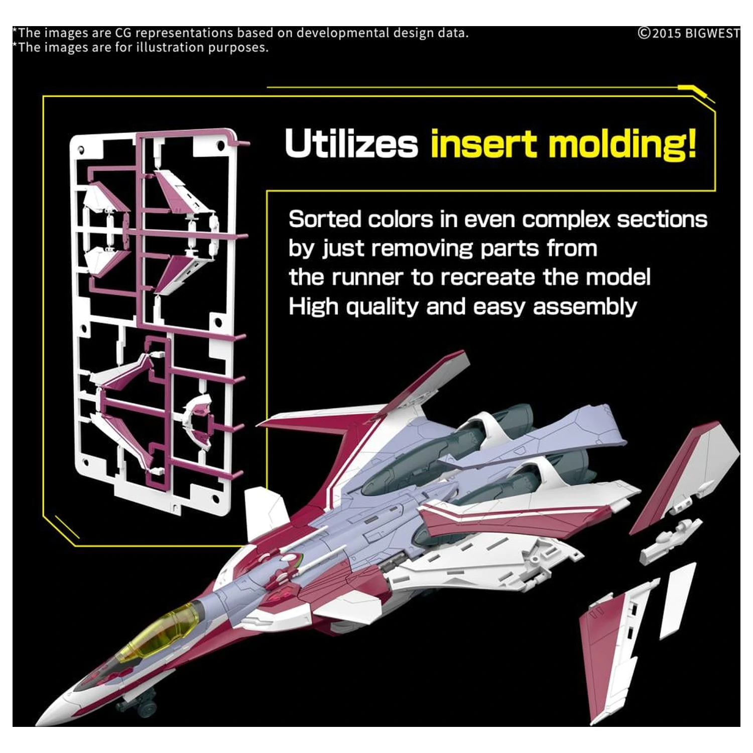 Macross HG 1/100 VF-31C Siegfried (Farina Jenius) Deluxe Modell Bausatz Produktfoto
