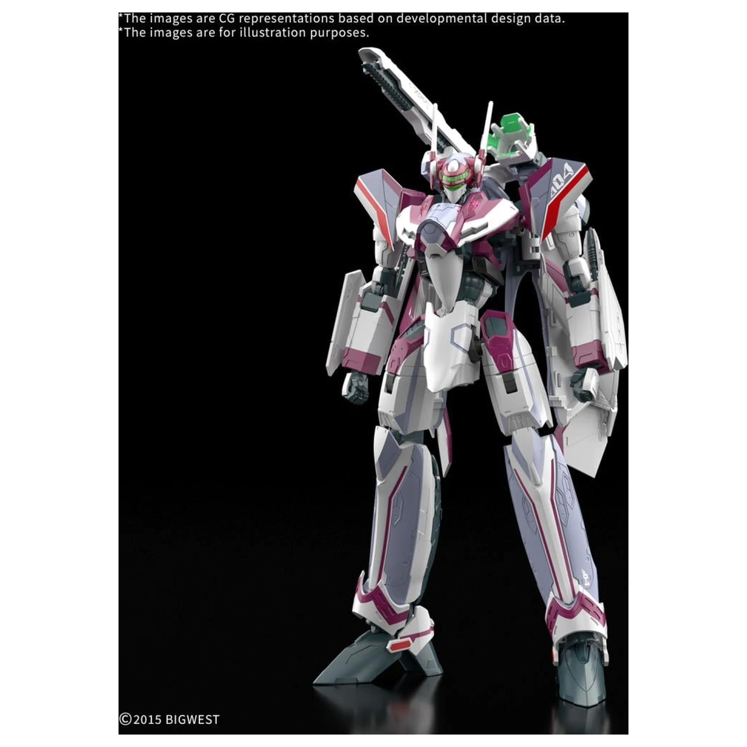 Macross HG 1/100 VF-31C Siegfried (Farina Jenius) Deluxe Modell Bausatz Produktfoto