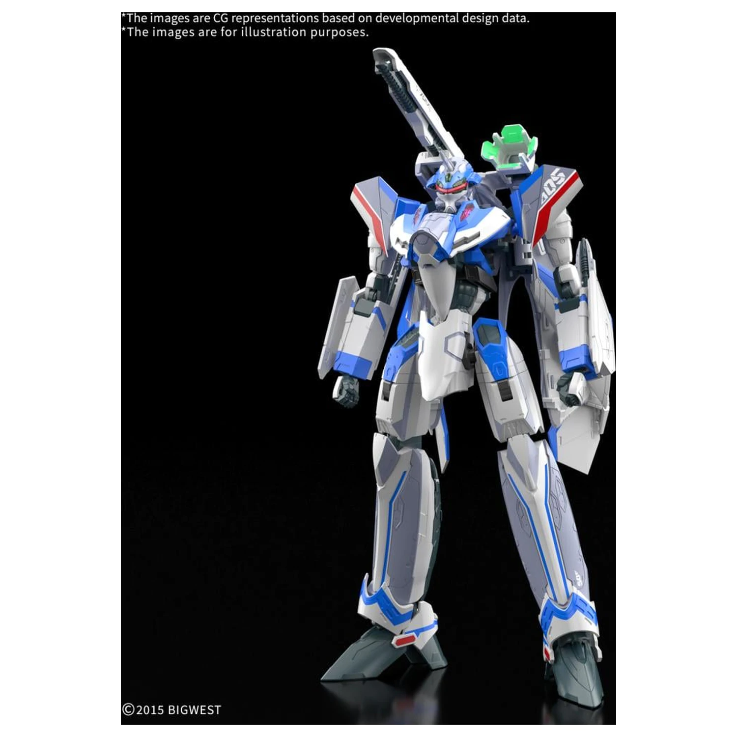 MACROSS HG 1/100 VF-31J Siegfried (Hayate Use) Deluxe Modellbausatz Produktfoto