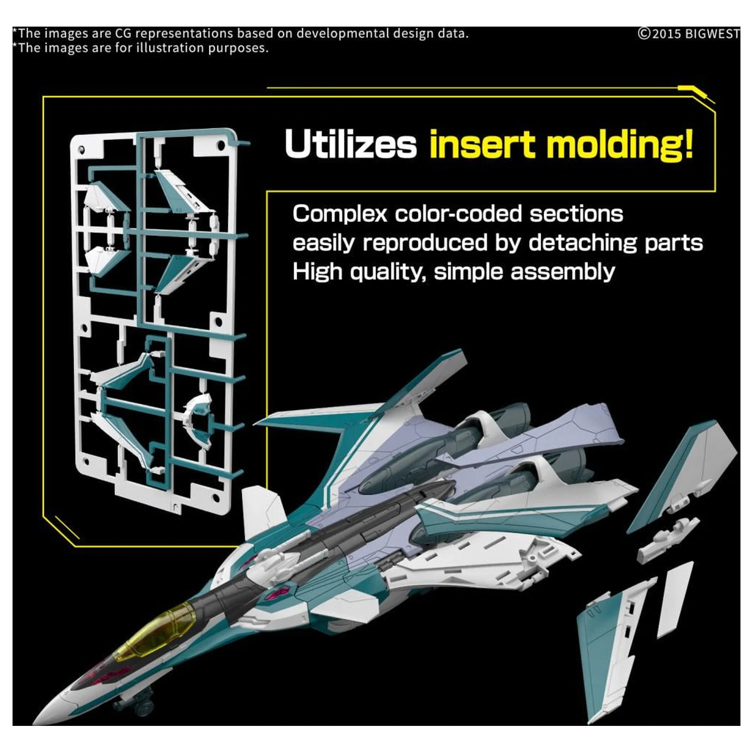 Macross HG 1/100 VF-31S Siegfried (Arad Moders Use) Modell Bausatz Produktfoto