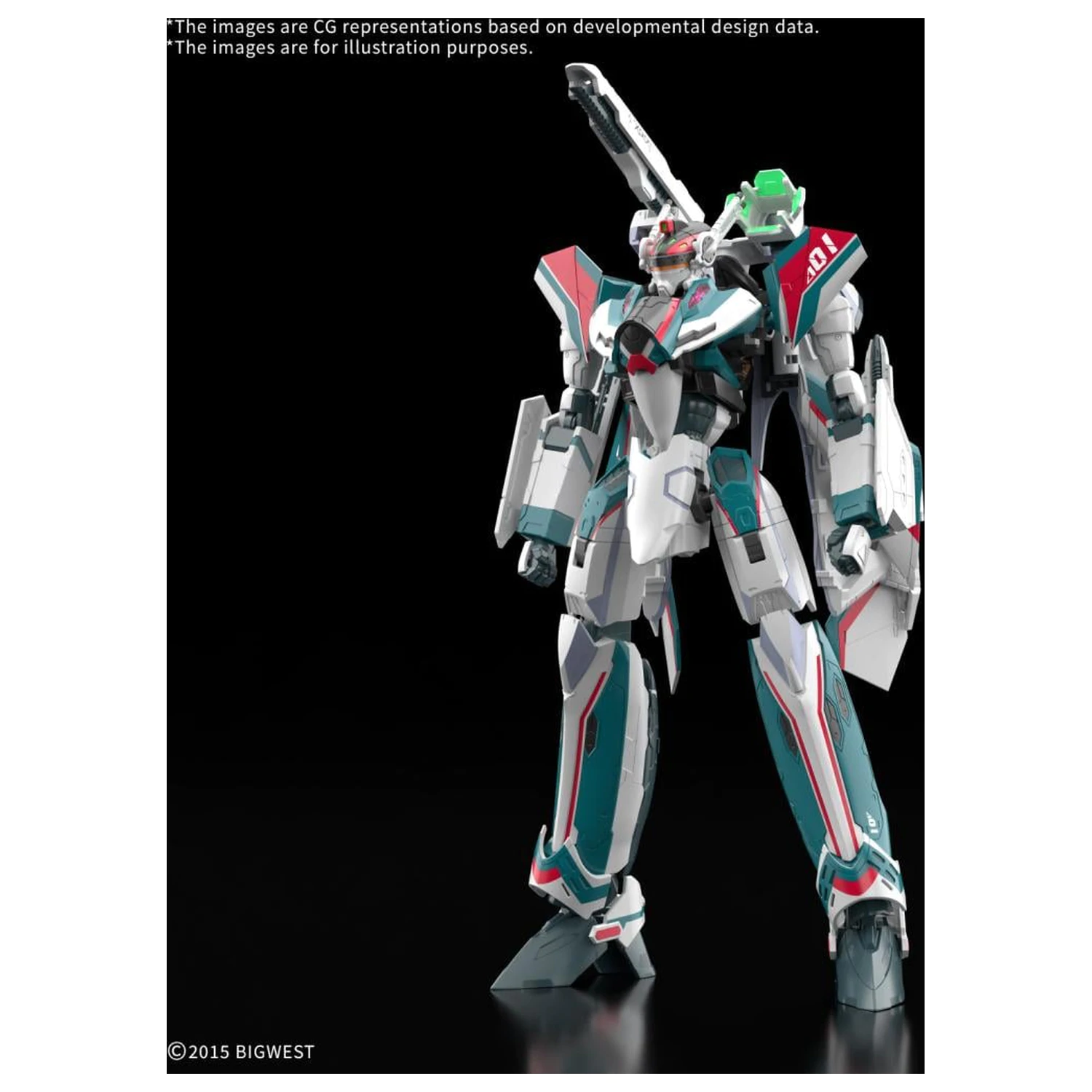 Macross HG 1/100 VF-31S Siegfried Deluxe Set Modellbausatz Produktfoto