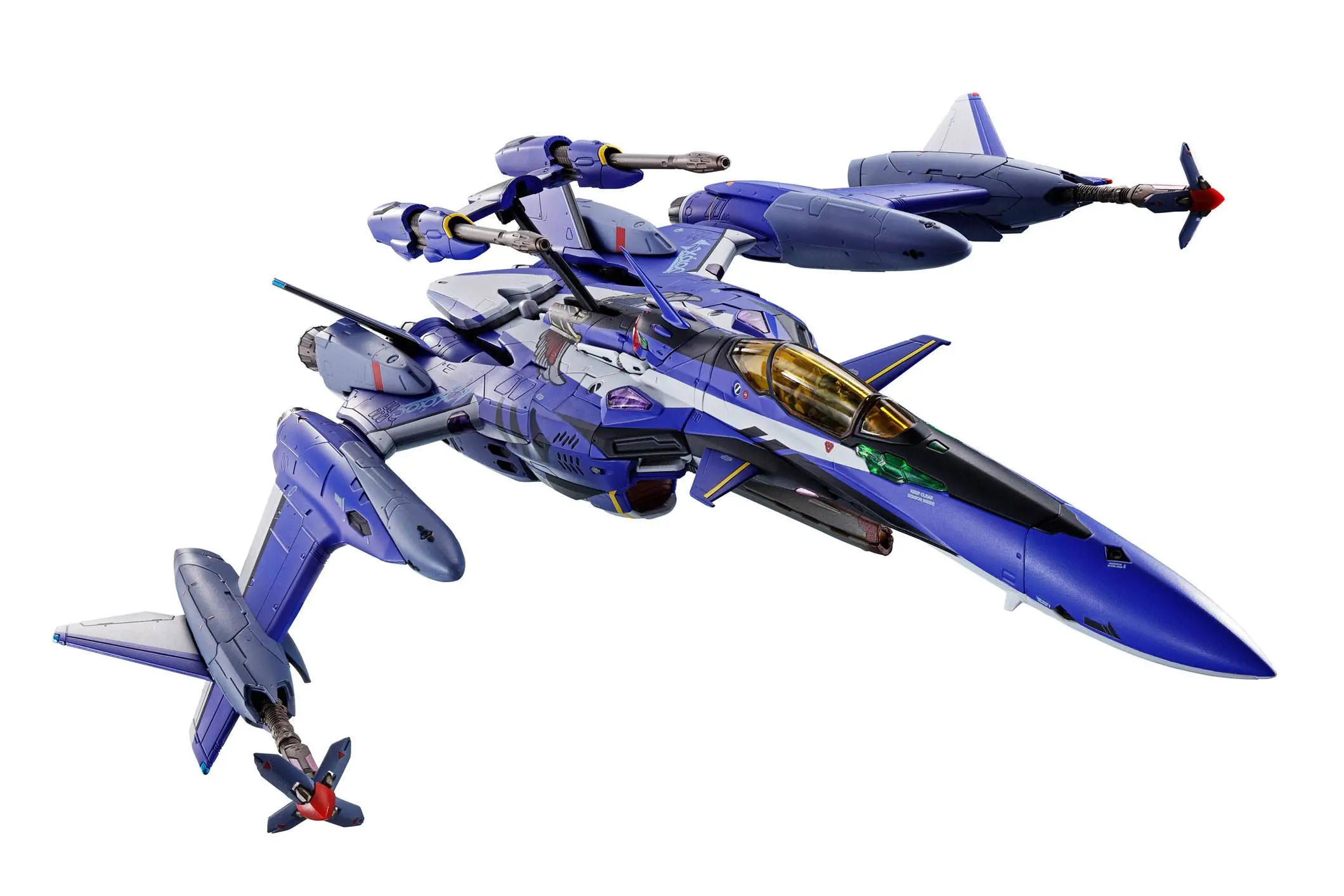 Macross Movie: Absolut Live DX Chogokin Diecast Actionfigur YF-29 Durandal (Maximilian Genius) Full Set Pack 22 cm Produktfoto