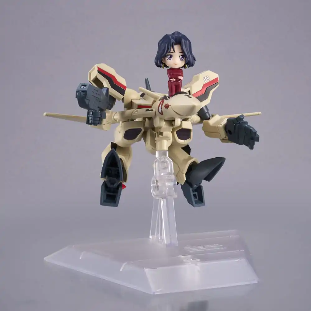 Macross Plus Tiny Session Fahrzeug mit Actionfigur YF-19 (Isamu Alva Dyson Use) with Myung Fang Love 11 cm Produktfoto