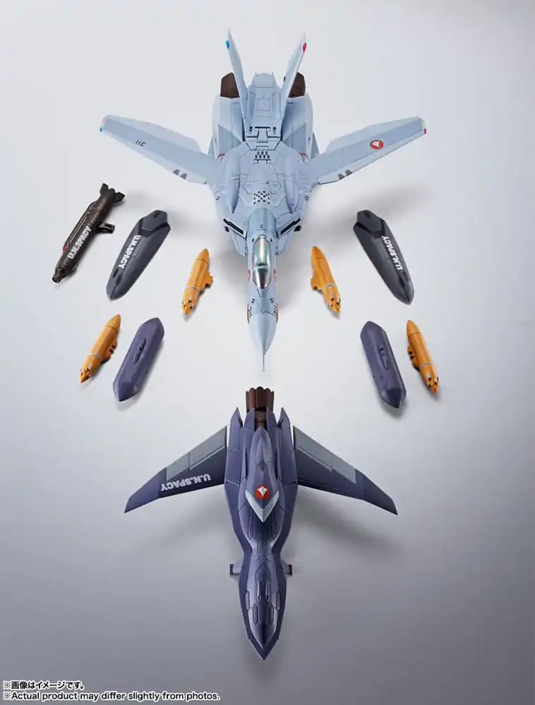 Macross Zero Hi-Metal R Actionfigur VF-0A Phoenix (Shin Kudo Use) & QF-2200D-B Ghost 30 cm termékfotó