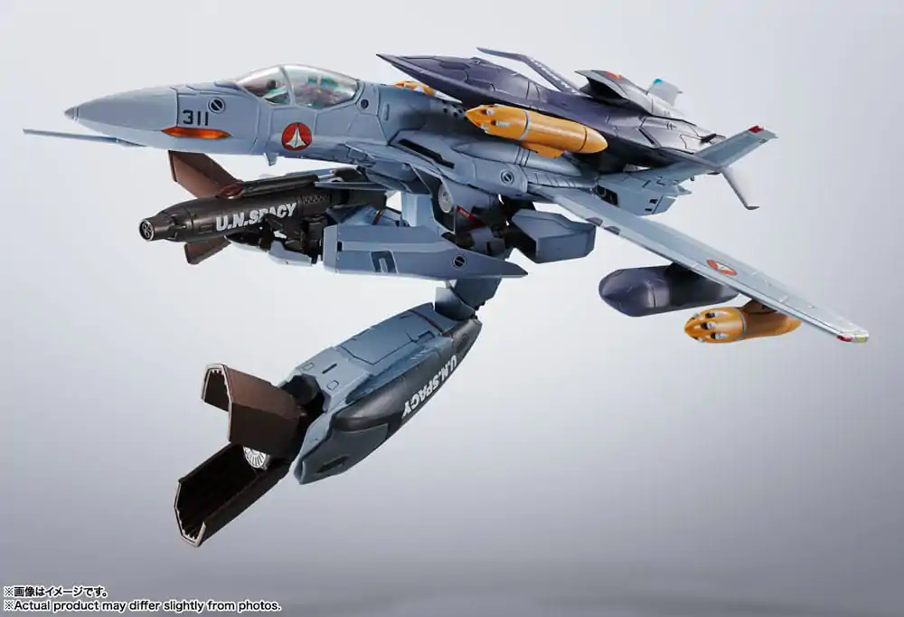 Macross Zero Hi-Metal R Actionfigur VF-0A Phoenix (Shin Kudo Use) & QF-2200D-B Ghost 30 cm termékfotó