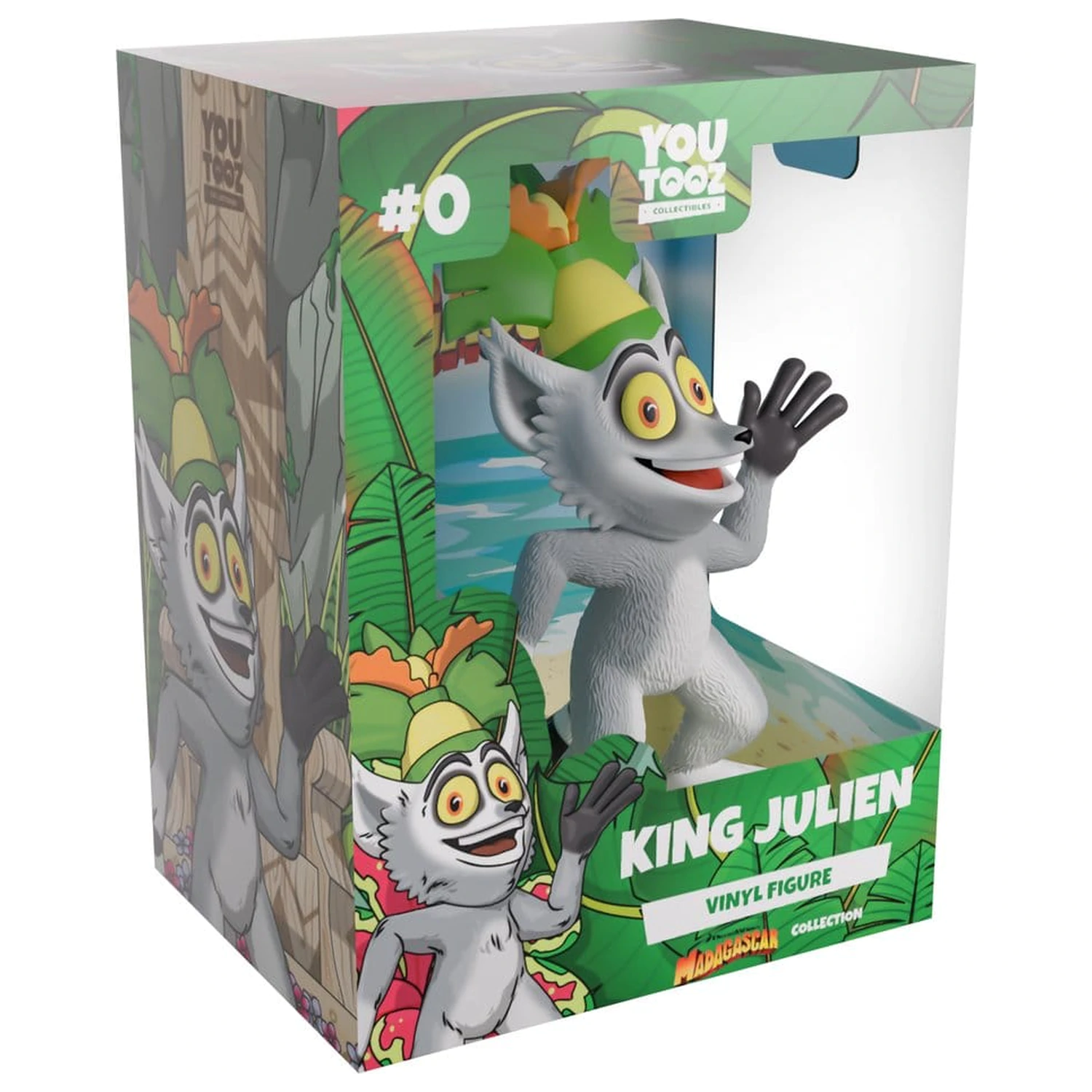 Madagascar Vinyl Figur King Julien 12 cm Produktfoto