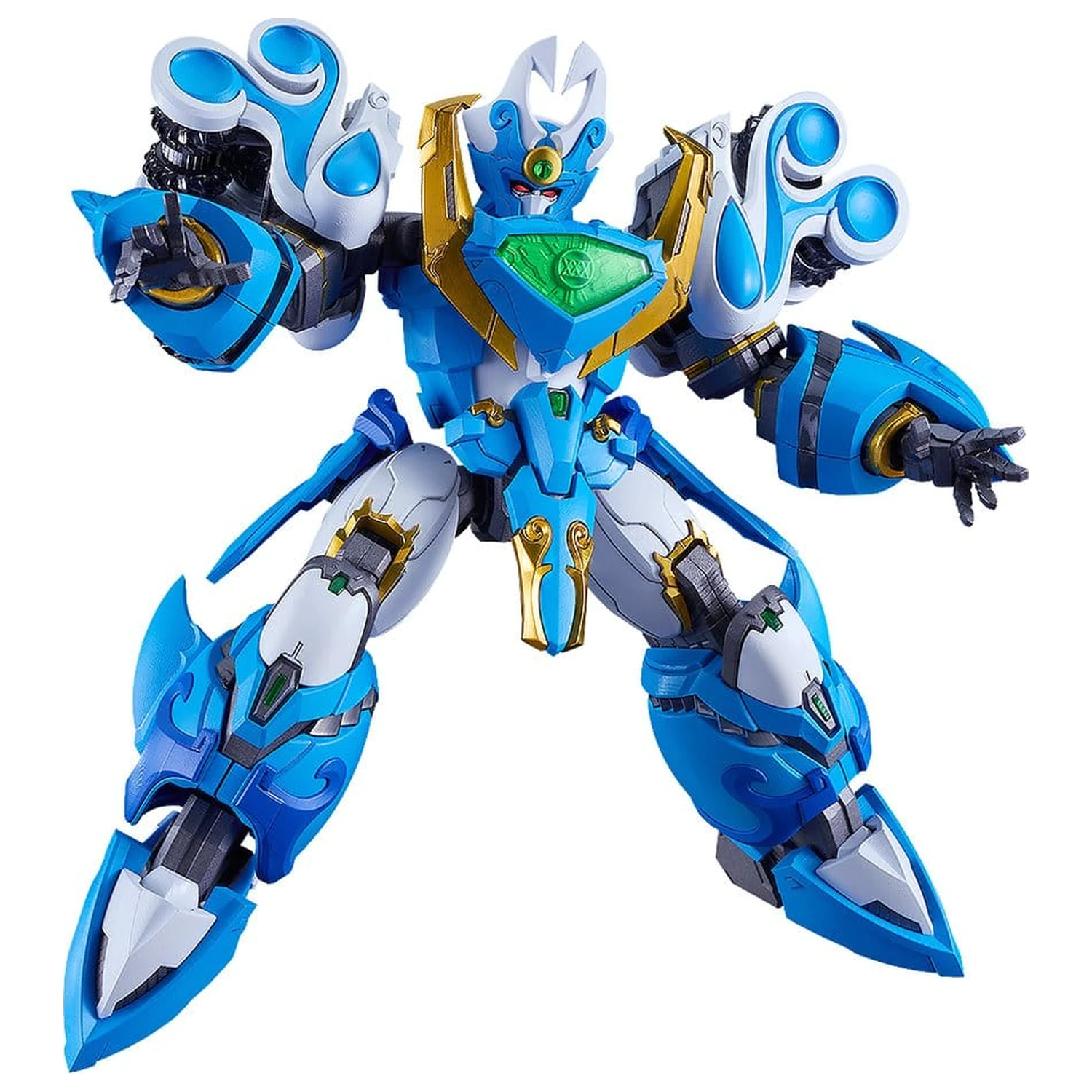Mado King Granzort Moderoid Plastik Modell Bausatz King's Style Aquabeat Gold Edition 18 cm Produktfoto