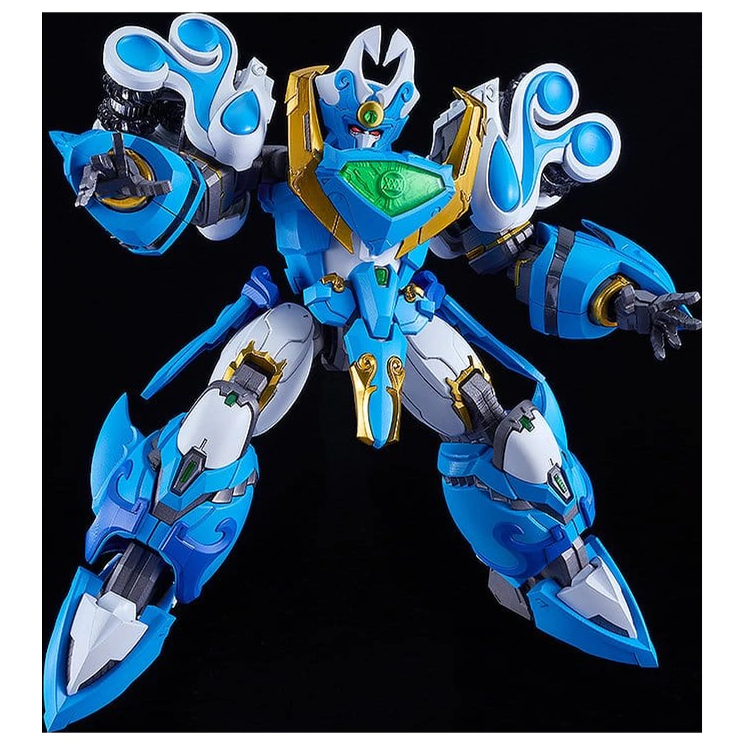 Mado King Granzort Moderoid Plastik Modell Bausatz King's Style Aquabeat Gold Edition 18 cm Produktfoto