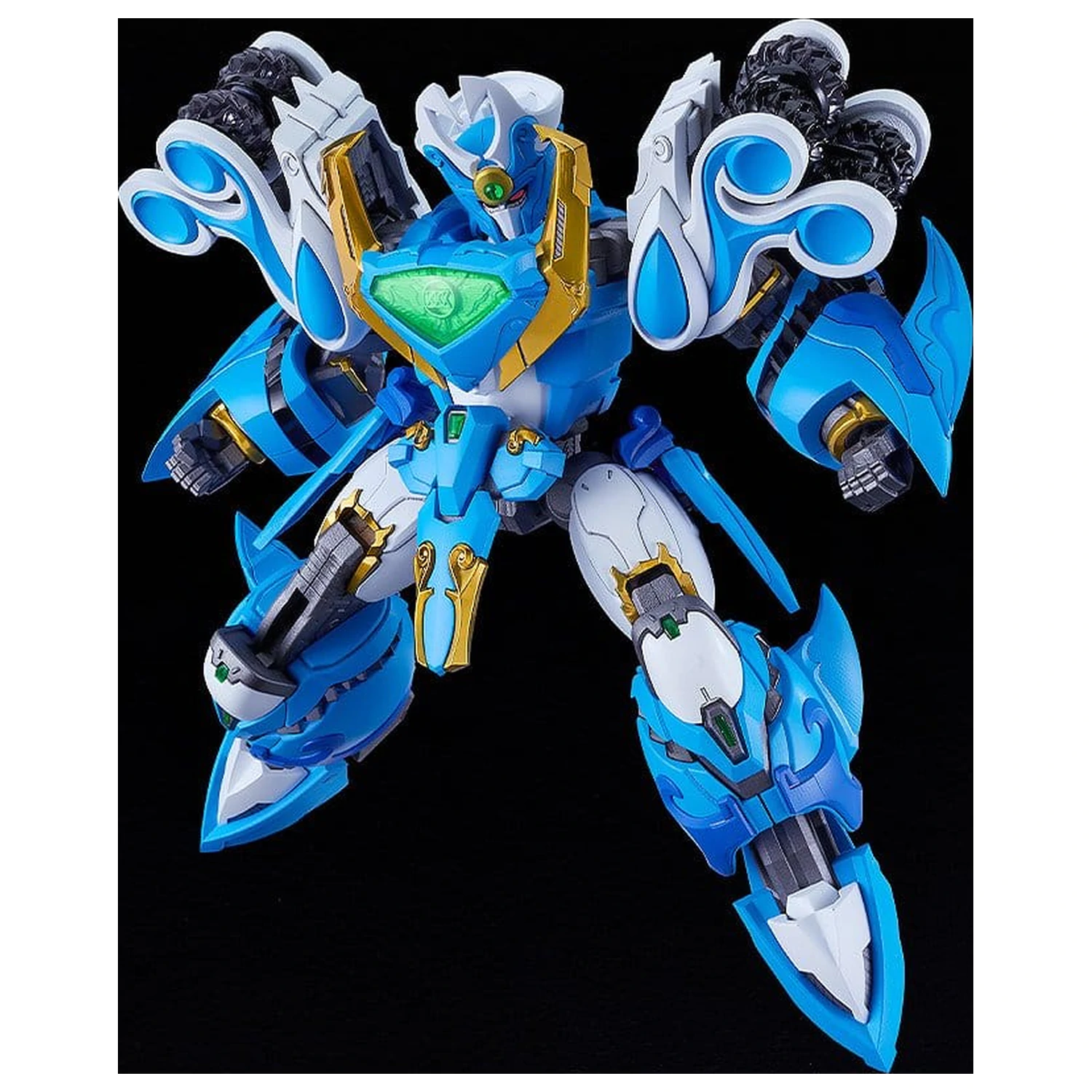 Mado King Granzort Moderoid Plastik Modell Bausatz King's Style Aquabeat Gold Edition 18 cm Produktfoto