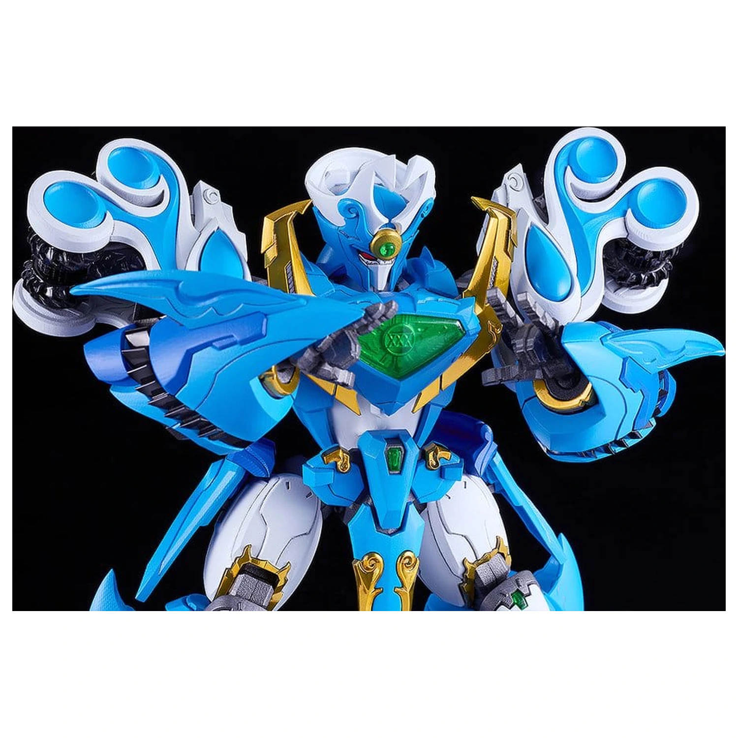 Mado King Granzort Moderoid Plastik Modell Bausatz King's Style Aquabeat Gold Edition 18 cm Produktfoto