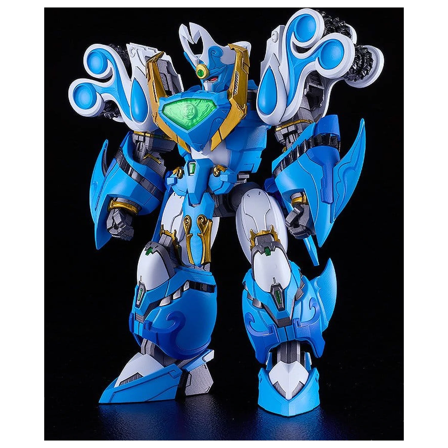 Mado King Granzort Moderoid Plastik Modell Bausatz King's Style Aquabeat Gold Edition 18 cm Produktfoto