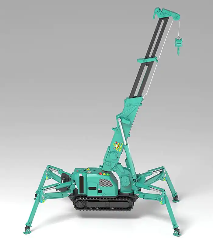 Maeda Seisakusho Moderoid Plastikmodellbausatz 1/20 Spider Crane (Green) Re-Run 25 cm Produktfoto