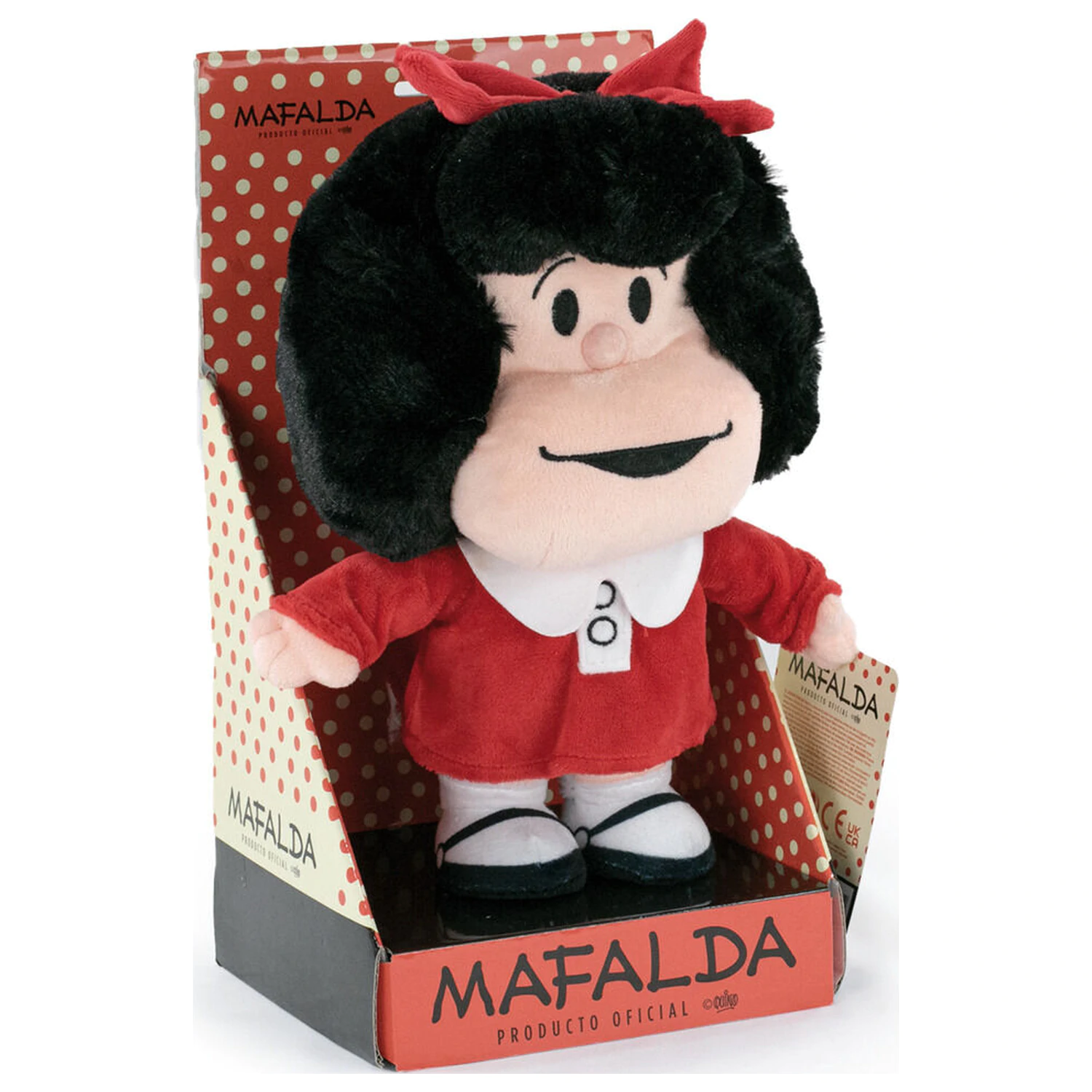 Mafalda Red Dress Plüschtier 27cm Produktfoto