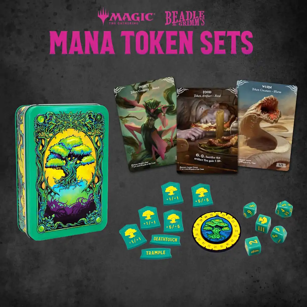 Magic the Gathering Dice and Token Pack Green Mana termékfotó