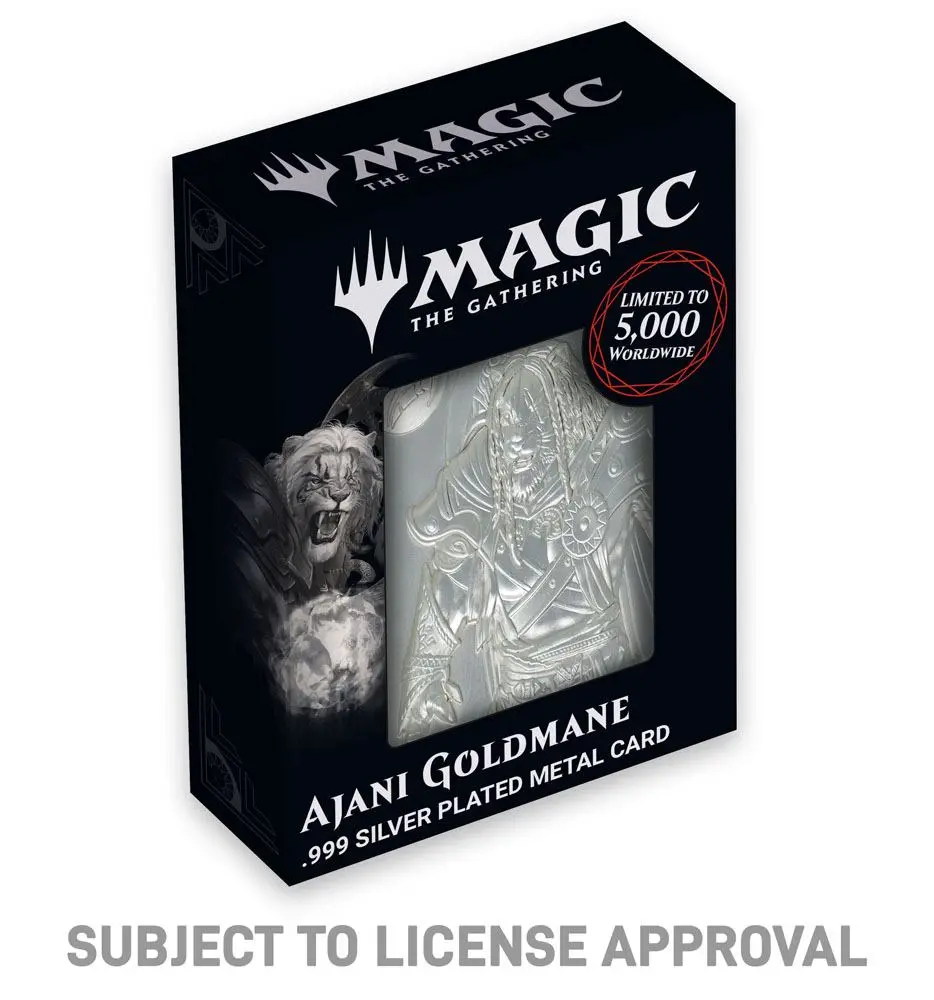 Magic the Gathering Metallbarren Ajani Goldmane Limited Edition (versilbert) Produktfoto
