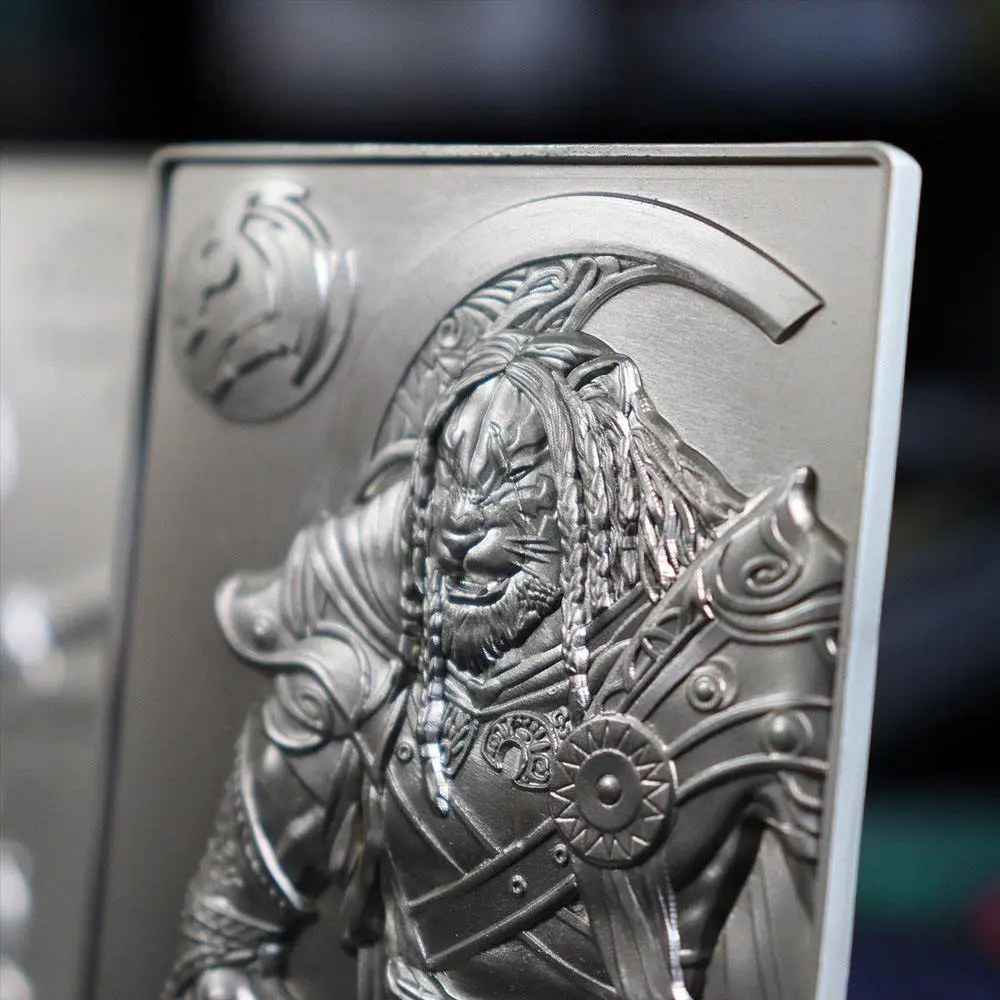 Magic the Gathering Metallbarren Ajani Goldmane Limited Edition (versilbert) Produktfoto
