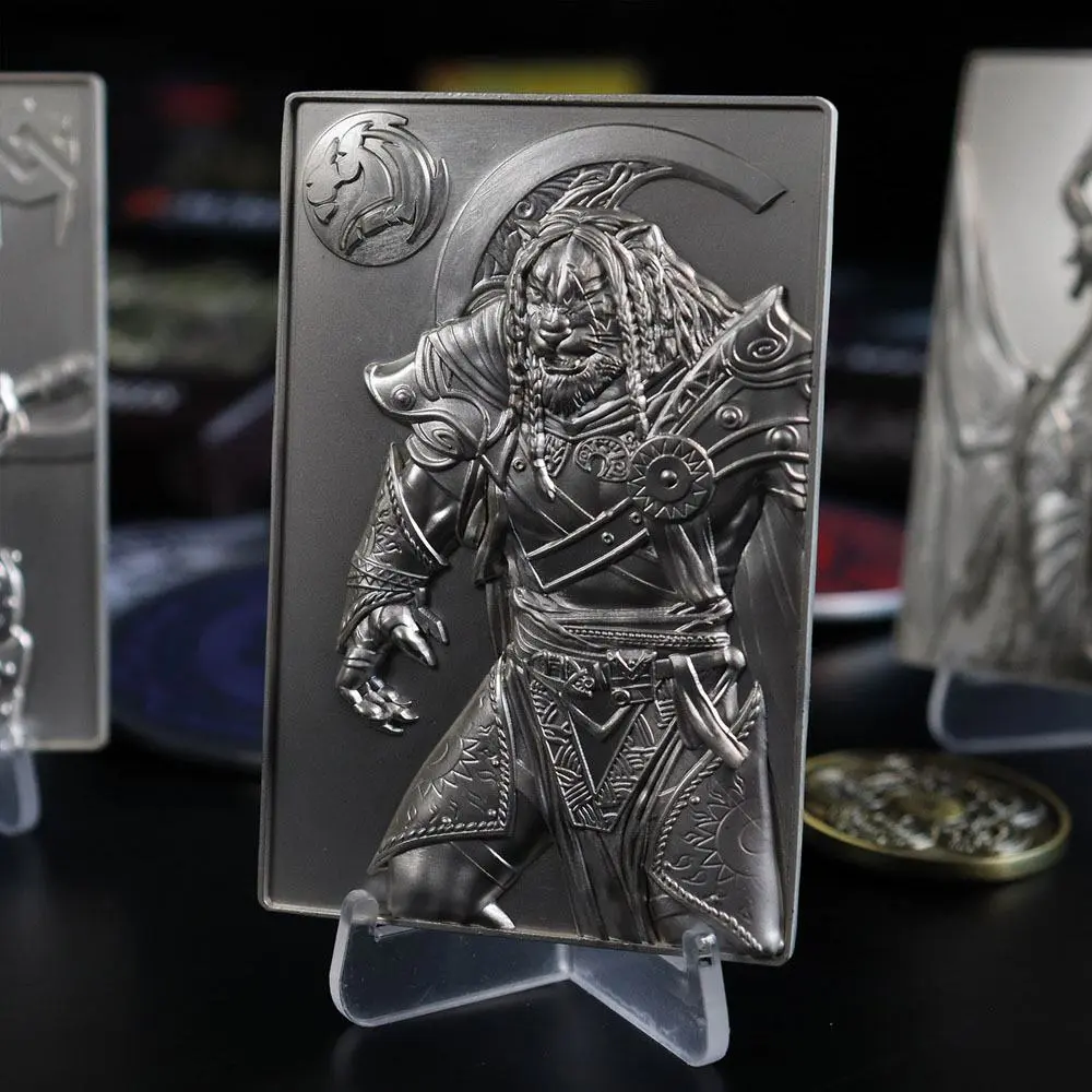 Magic the Gathering Metallbarren Ajani Goldmane Limited Edition (versilbert) Produktfoto