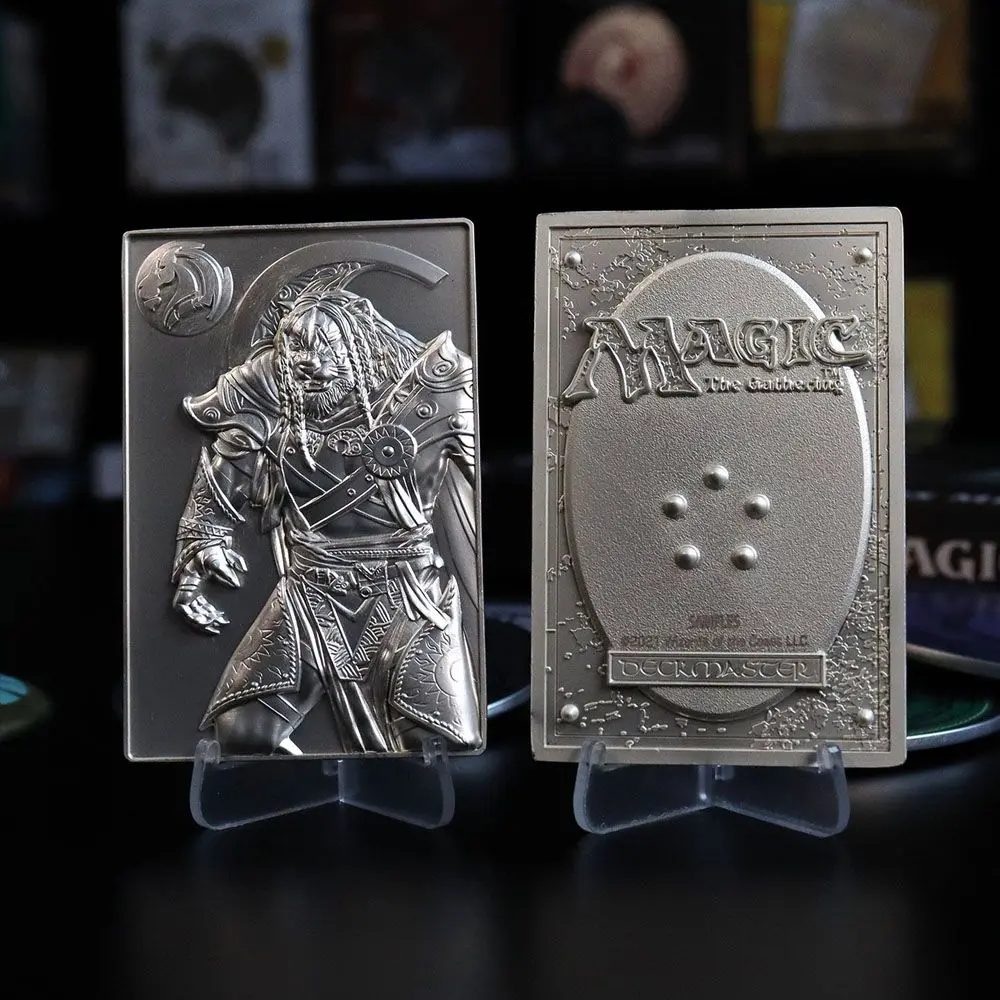 Magic the Gathering Metallbarren Ajani Goldmane Limited Edition (versilbert) Produktfoto