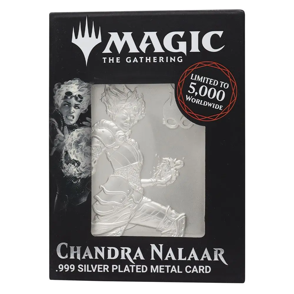 Magic the Gathering Metallbarren Chandra Nalaar Limited Edition (versilbert) Produktfoto