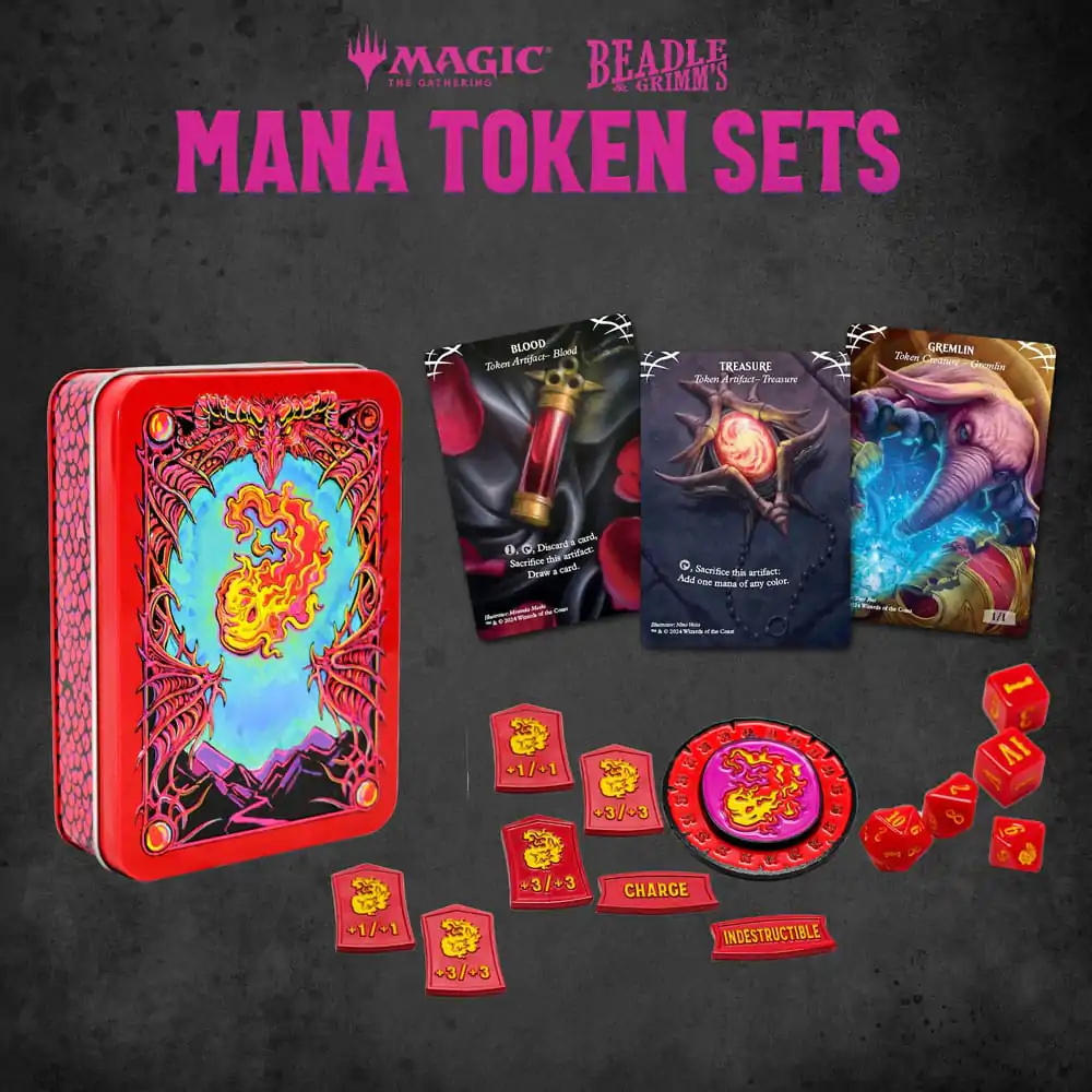 Magic the Gathering Dice and Token Pack Red Mana termékfotó