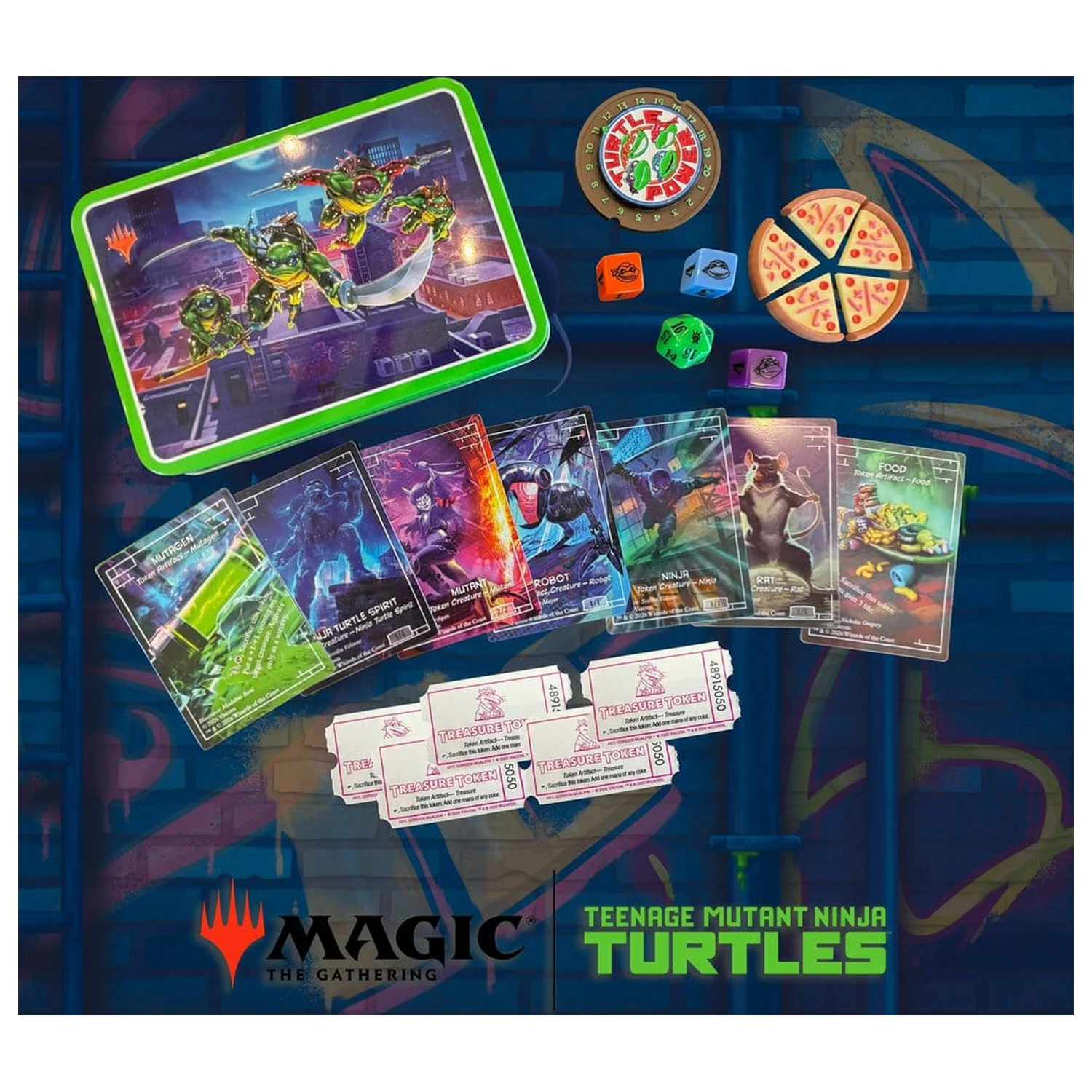 Magic the Gathering Würfel und Token-Pack Teenage Mutant Ninja Turtles *Englisch* Produktfoto