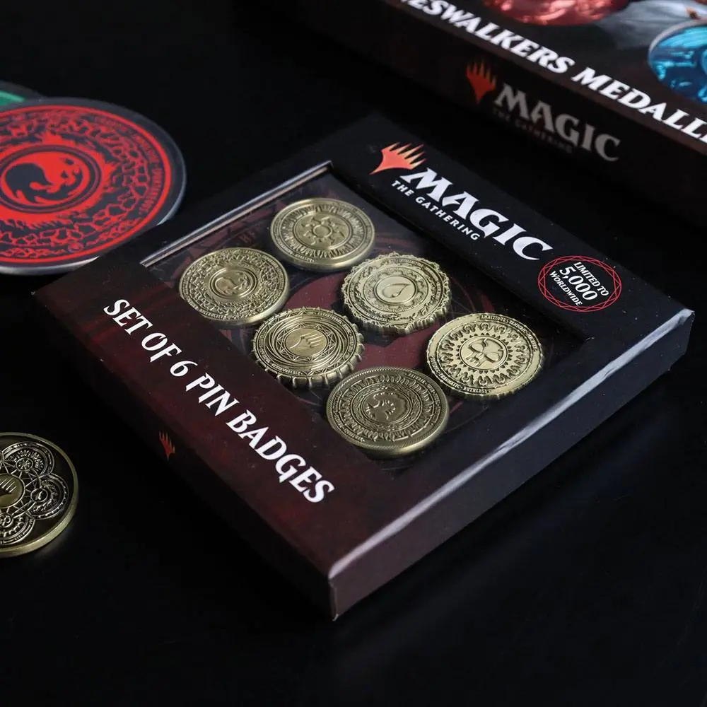 Magic the Gathering Ansteck-Pin 6er-Pack Limited Edition Mana Symbol Produktfoto